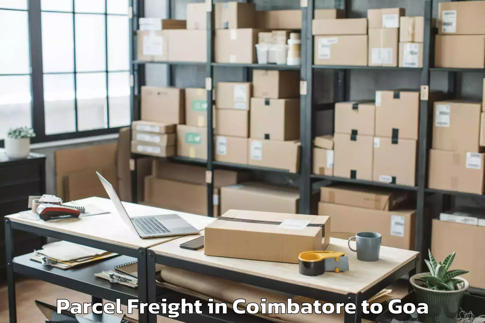 Hassle-Free Coimbatore to Mapuca Parcel Freight